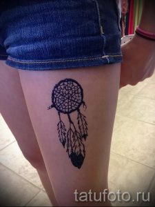 мехенди на ноге ловец снов - варианты временной тату хной от 05082016 7146 tatufoto.ru