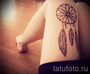 мехенди на ноге ловец снов - варианты временной тату хной от 05082016 9148 tatufoto.ru