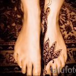 мехенди на ноге лотос - варианты временной тату хной от 05082016 3152 tatufoto.ru