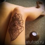 мехенди на ноге на бедре - варианты временной тату хной от 05082016 1156 tatufoto.ru