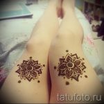 мехенди на ноге на ляжке - варианты временной тату хной от 05082016 5167 tatufoto.ru