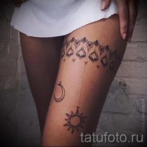 мехенди на ноге подвязка - варианты временной тату хной от 05082016 19187 tatufoto.ru