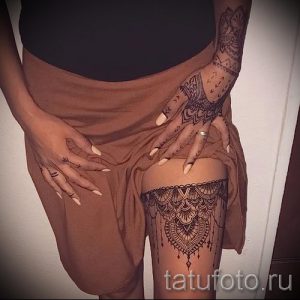 мехенди на ноге подвязка - варианты временной тату хной от 05082016 20188 tatufoto.ru
