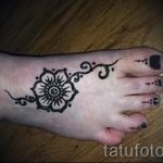 мехенди на ноге цветы - варианты временной тату хной от 05082016 2190 tatufoto.ru