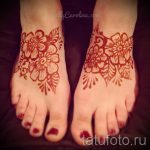 мехенди на ноге цветы - варианты временной тату хной от 05082016 5193 tatufoto.ru