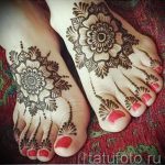 мехенди на ноге цветы - варианты временной тату хной от 05082016 7195 tatufoto.ru