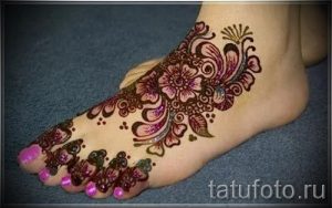 мехенди на ноге эскизы - варианты временной тату хной от 05082016 10213 tatufoto.ru