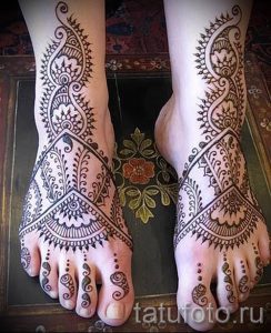 мехенди на ноге эскизы - варианты временной тату хной от 05082016 8211 tatufoto.ru