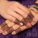 мехенди на пальцах рук - фото временной тату хной 1232 tatufoto.ru