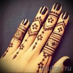 мехенди на пальцах рук - фото временной тату хной 2233 tatufoto.ru