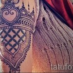 мехенди на руке браслет - фото временной тату хной 11264 tatufoto.ru