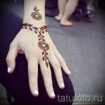 мехенди на руке браслет - фото временной тату хной 12265 tatufoto.ru