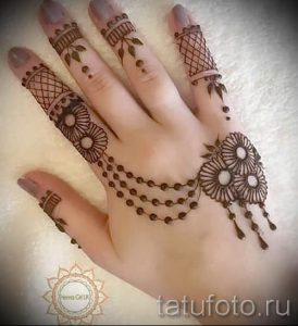 мехенди на руке в домашних условиях - фото временной тату хной 2274 tatufoto.ru