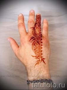 мехенди на руке для мужчин - фото временной тату хной 1300 tatufoto.ru
