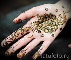 мехенди на руке для начинающих - фото временной тату хной 2306 tatufoto.ru