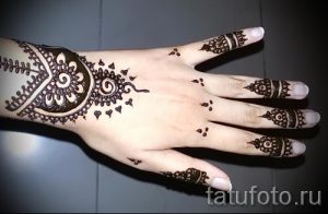 мехенди на руке для начинающих - фото временной тату хной 4308 tatufoto.ru