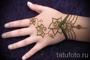 мехенди на руке для начинающих - фото временной тату хной 5309 tatufoto.ru