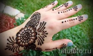 мехенди на руке для начинающих - фото временной тату хной 6310 tatufoto.ru
