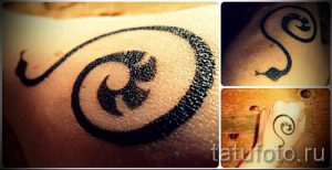 мехенди на руке змея - фото временной тату хной 3319 tatufoto.ru