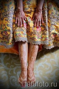 мехенди на руке и ноге - варианты временной тату хной от 05082016 4235 tatufoto.ru