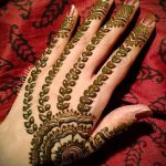 мехенди на руке лотос - фото временной тату хной 3365 tatufoto.ru