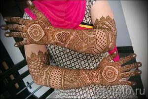 мехенди на руке на свадьбу - фото временной тату хной 3389 tatufoto.ru