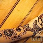 мехенди на руке птицы - фото временной тату хной 2404 tatufoto.ru