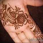 мехенди на руке цветок - фото временной тату хной 1441 tatufoto.ru