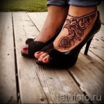 мехенди перо на ноге - варианты временной тату хной от 05082016 6242 tatufoto.ru