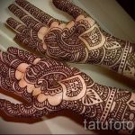 рисунки мехенди на руке - фото временной тату хной 10470 tatufoto.ru