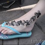 рисунки хной на ноге легкие - варианты временной тату хной от 05082016 2251 tatufoto.ru