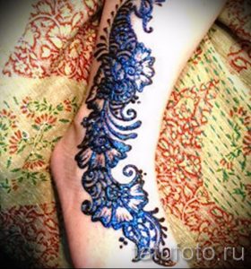 рисунки хной на ноге фото - варианты временной тату хной от 05082016 2257 tatufoto.ru