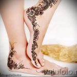 рисунки хной на ноге фото - варианты временной тату хной от 05082016 7262 tatufoto.ru