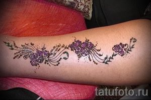рисунки хной на ноге фото - варианты временной тату хной от 05082016 8263 tatufoto.ru