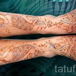 рисунок хной на ноге фото узоры - варианты временной тату хной от 05082016 5268 tatufoto.ru