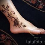 роспись хной на ноге - варианты временной тату хной от 05082016 3275 tatufoto.ru