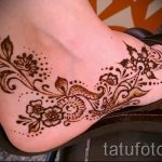 роспись хной на ноге - варианты временной тату хной от 05082016 4276 tatufoto.ru