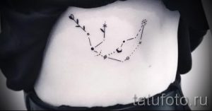 созвездие водолея тату - фото - пример готовой татуировки от 01082016 2075 tatufoto.ru