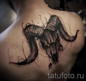 созвездие овна тату - фото готовой татуировки от 02082016 1061 tatufoto.ru