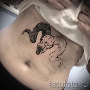 созвездие овна тату - фото готовой татуировки от 02082016 4064 tatufoto.ru