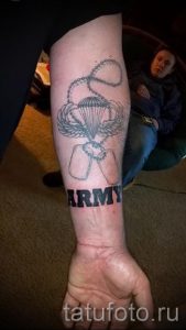 тату вдв купол парашюта - фото пример татуировки 4160 tatufoto.ru