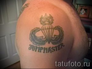 тату вдв купол парашюта - фото пример татуировки 7163 tatufoto.ru