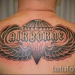 тату вдв купол парашюта - фото пример татуировки 8164 tatufoto.ru