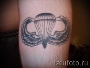тату вдв купол парашюта - фото пример татуировки 9165 tatufoto.ru