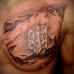 тату вдв на груди - фото пример татуировки 1180 tatufoto.ru