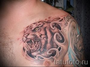 тату вдв на груди - фото пример татуировки 2181 tatufoto.ru