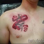 тату вдв на груди - фото пример татуировки 6185 tatufoto.ru