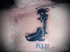 тату вдв на груди - фото пример татуировки 7186 tatufoto.ru