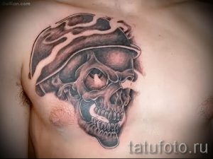 тату вдв на груди - фото пример татуировки 8187 tatufoto.ru