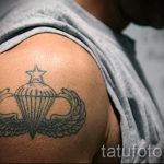 тату вдв на плече - фото пример татуировки 5197 tatufoto.ru